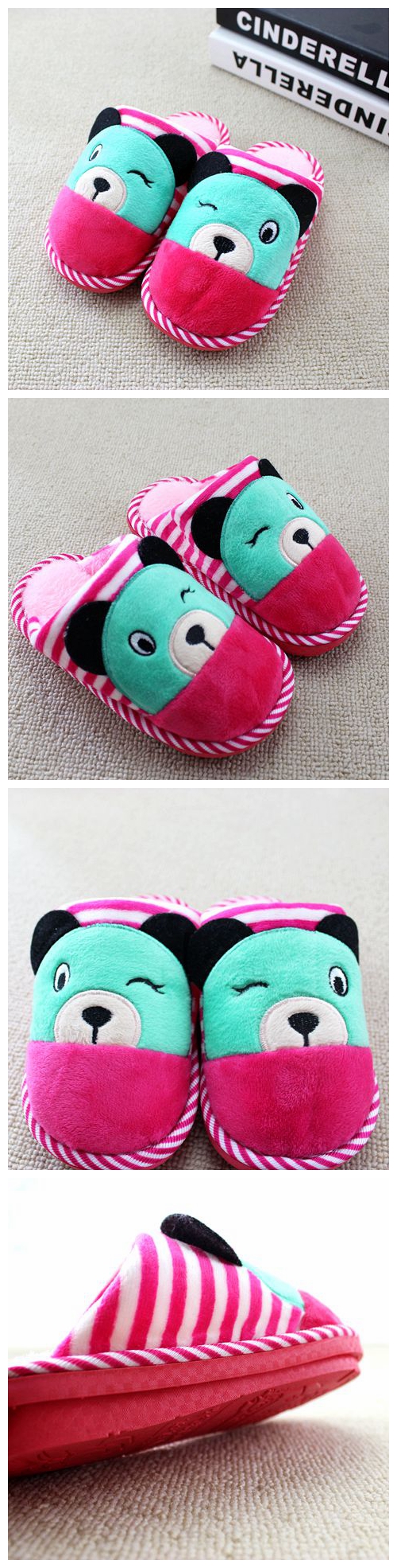 Pantoufles enfants en coton pour hiver - Ref 1018310 Image 9