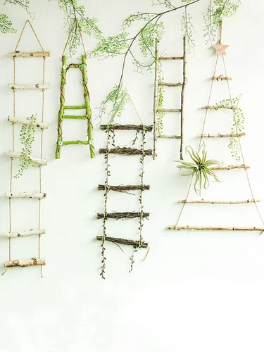 Bira Ladder Mori Creative Store Window Pendation Coundergarten Plant Угловая гостиная стена настенные настенные настенные