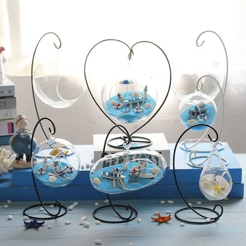 Прозрачная стеклянная бутылка микроам -ландшафт детского сада висящий отдел