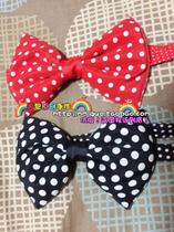 Bean bag pet handmade Big Dog bow wave dot bow bow gentleman bow