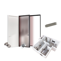 TATA Wooden Door to Zhen Plan Noise Reduction Door Bedroom Wooden Door Indoor Door Pushing Ramen Glass Door Package @001