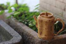 Xiang Feizhu literati pot bionic flower goods Yixing Golden section mud purple sand machine all hand-made Fu Lin Xiangfang