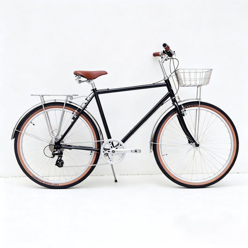 Daydaybike Retro Bicycle Black 26inch Nostalgic Adult Variable-Speed Commuter Bike with Basket and Cargo Rack Daydaybike Retro Bicycle Black 26inch Nostalgic Adult Variable-Speed Commuter Bike with Basket and Cargo Rack