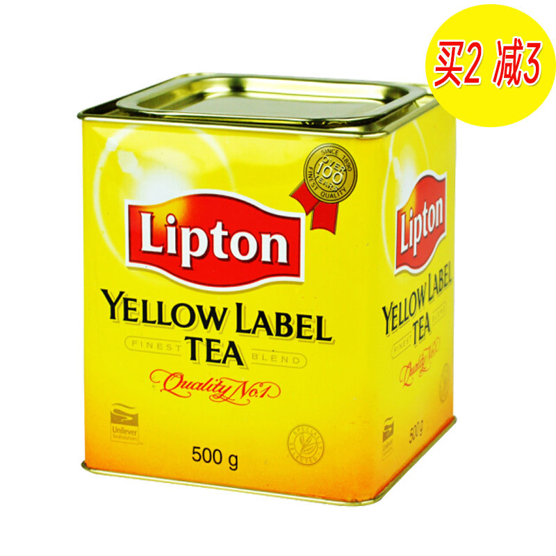Lipton Black Tea Powder, Premium Small Yellow Can 500g, Sri Lankan Ceylon, Hong Kong-Style Milk Tea, Lemon Tea, Commercial Ingredient