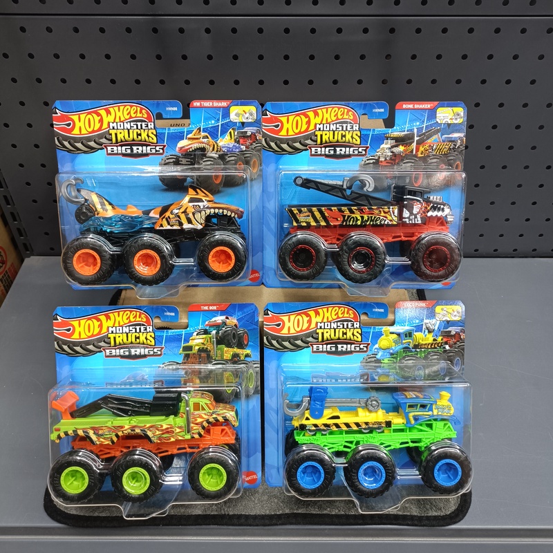 Hot Wheels Wild Bigfoot Children's Toy Car Alloy Monster Truck Off-Road Vehicle Six-Wheel Series Hwn86