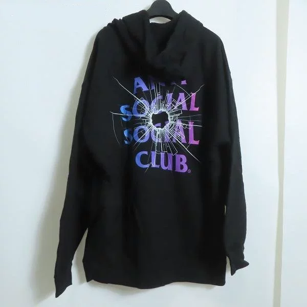 Пуховик с капюшоном ANTI SOCIAL SOCIAL CLU размер XL