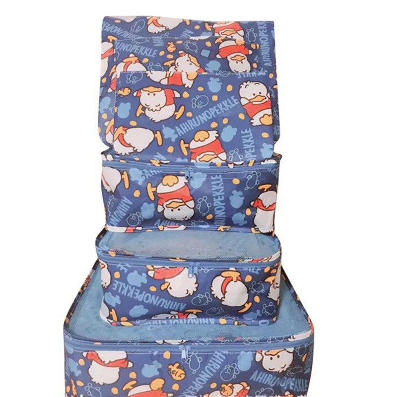 Travel Package 6 piece pack Tourist Duck Luggage Package Package Linkage Clothing Bag Package