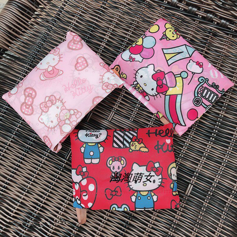 Cartoon Folding portable eco-friendly bag Handbags Waterproof Large Capacity Supermarket To Contain Shopping Bags Buy vegetable Pack Folding Packs