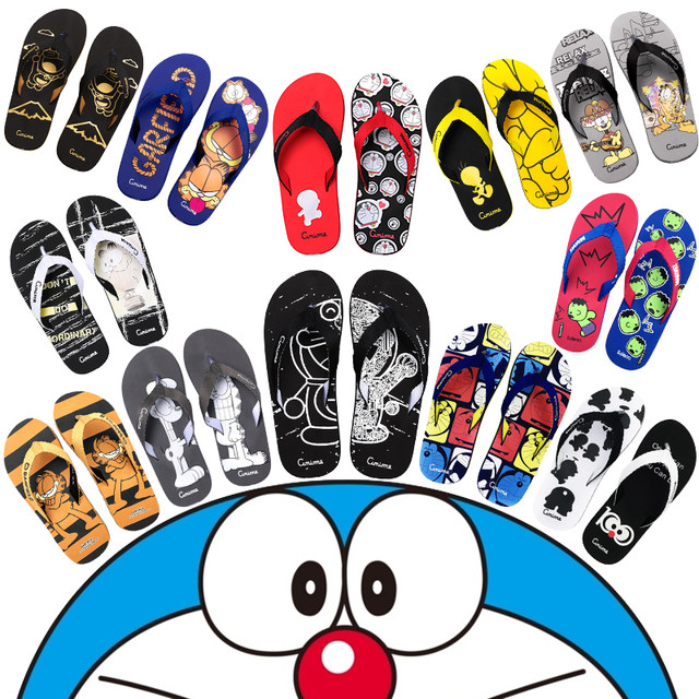 Baleno slippers men's summer anime tide creative students non-slip flip-flops women's flip flops couples beach sandals casual