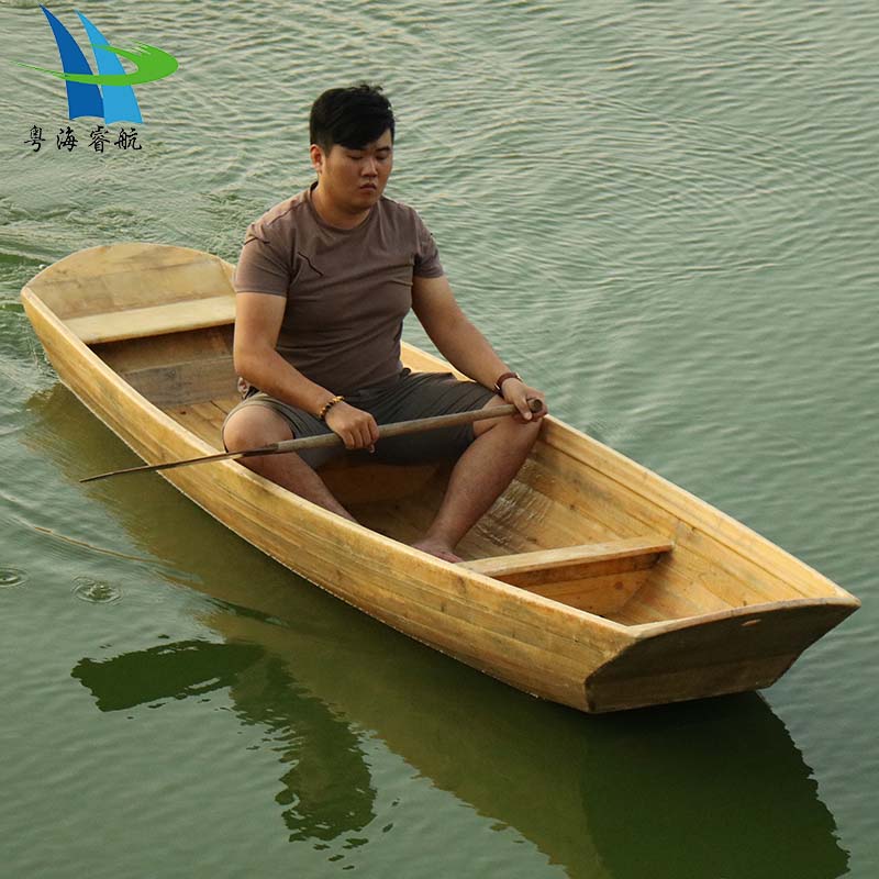 FRP boat wrapped wooden boat fishing boat small wooden boat fishing fishing  boat breeding plastic boat solid wood boat water net breeding