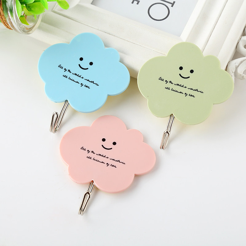 Cute hook Sticky Hook Creative Little Fresh Clouds adhesive Sticky Hook Multipurpose Practical Dormitory With Hook 8