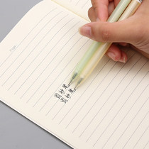 Penalty copy pen lazy person with pen cute student pen cover penalty pen black 0 38mm gel pen pair