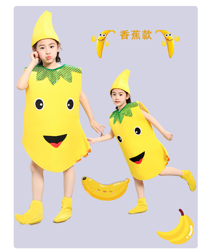 Trẻ em Trái cây và Rau quả Lễ hội mùa xuân Trang phục Thời trang xanh Quần áo Peppers Nuôi dạy con cái Quần áo động vật quần áo tập nhảy
