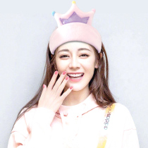 Crown Face Wash Hairband Korean Female Internet Celebrity Makeup Mask Velcro Adjustable Hairband Cartoon Headband