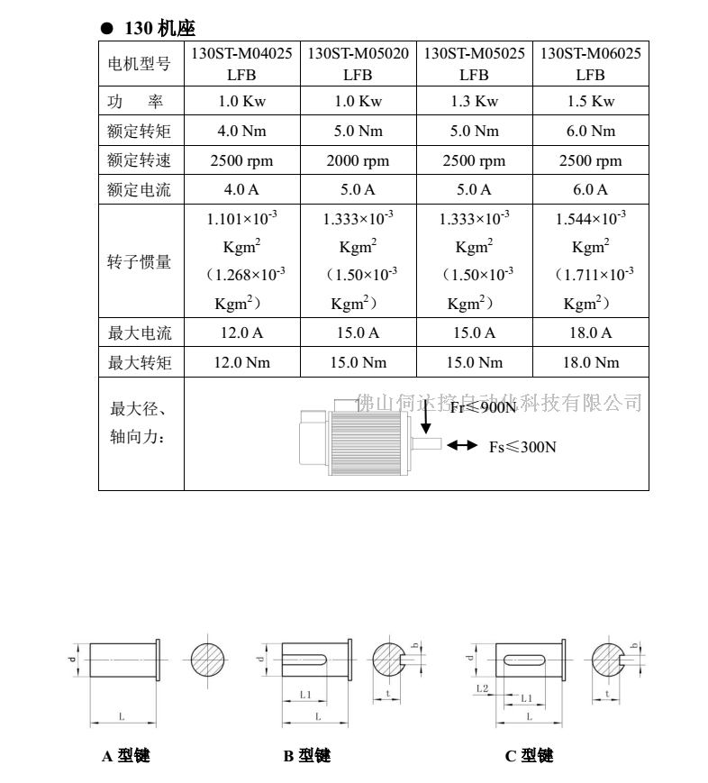 華大伺服電機(jī)、交流伺服電機(jī)130ST-M07730LFB 2.4KW 全新現(xiàn)貨 華大