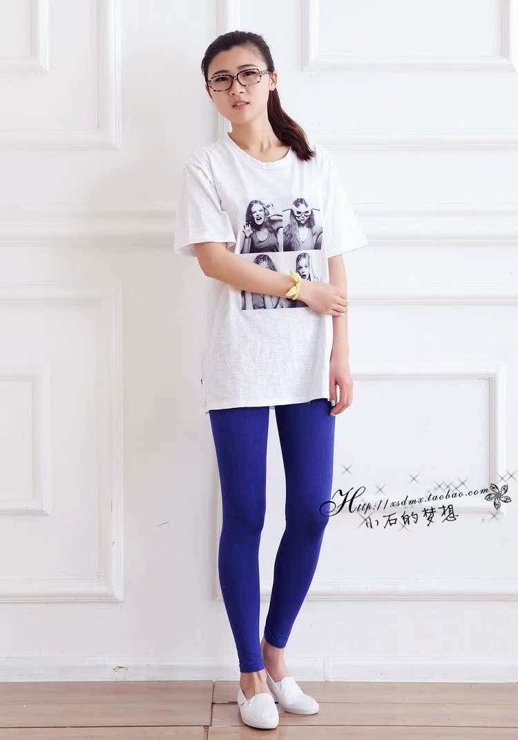 Phương thức xà cạp phụ nữ mùa thu phần mỏng mặc chín điểm quần bông mỏng chân quần căng kích thước lớn quần mỏng quần áo