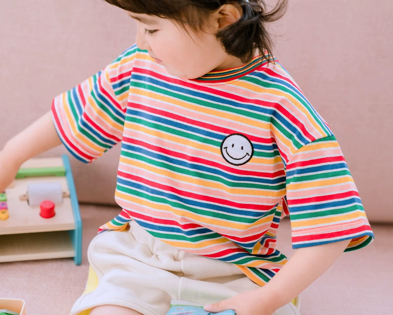 Quần áo cha mẹ trẻ em mới mùa hè 2020 cho gia đình bốn người quần áo trẻ em tay ngắn - Trang phục dành cho cha mẹ và con