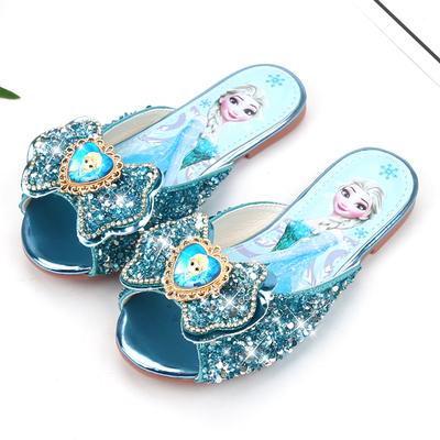 Internet Celebrity Princess Elsa Summer Crystal Girls' Slipper — 3