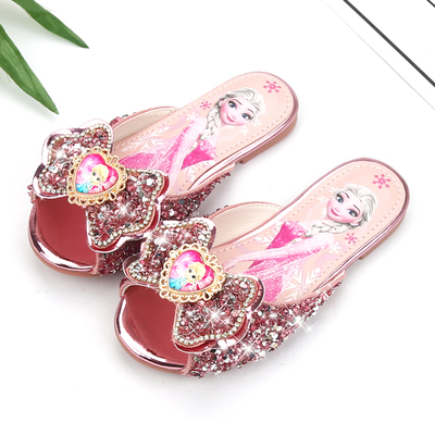 Internet Celebrity Princess Elsa Summer Crystal Girls' Slipper — 4