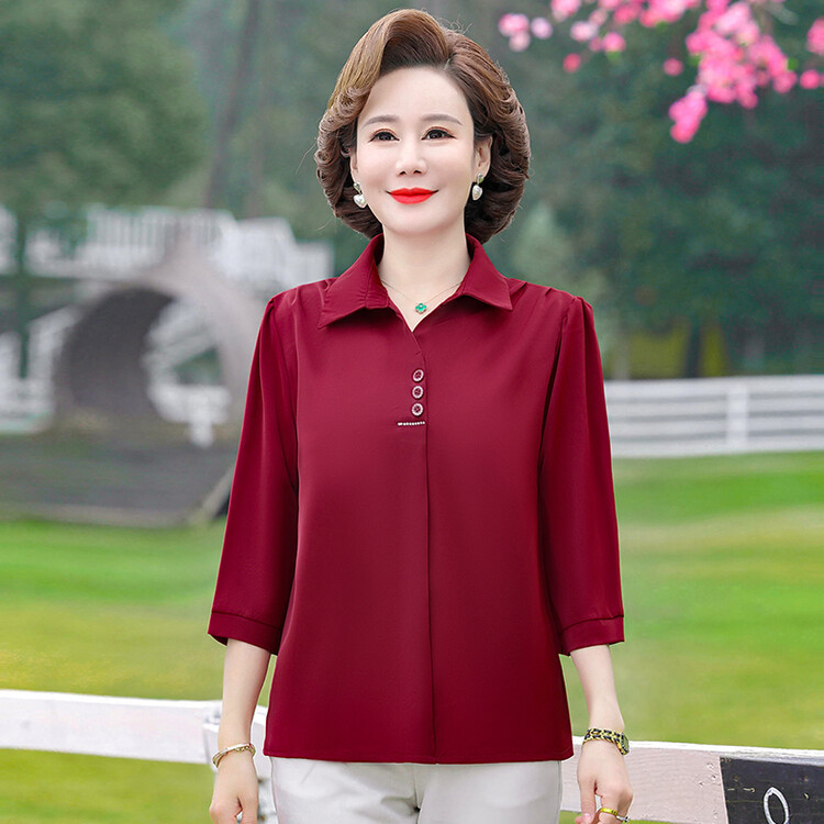 Mother-In-Law's Wedding Banquet Dress Top, Can Be Worn Casually, Mother-In-Law's Summer Two-Piece Set, Shirt, May Day Wedding Attire Mother-In-Law's Wedding Banquet Dress Top, Can Be Worn Casually, Mother-In-Law's Summer Two-Piece Set, Shirt, May Day Wedding Attire