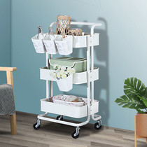 Beauty salon trolley Three-layer skin management special tool car Hairdressing nail art mobile storage trolley shelf