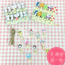 In photo clip small clamp with small clamp color wooden clamp photo wall decoration photo clip