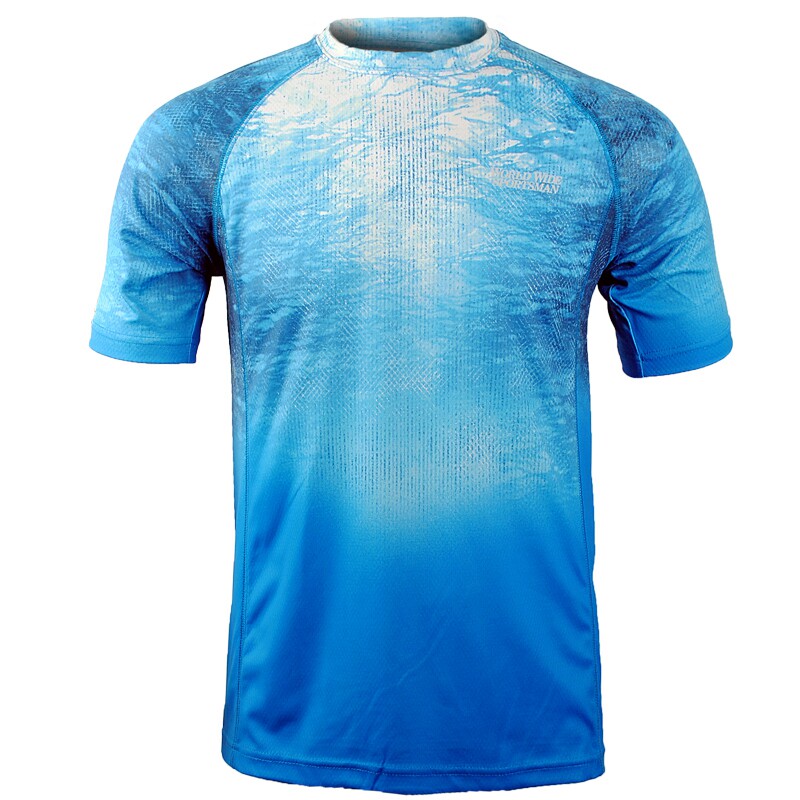 Sunscreen UV50 honeycomb breathable outdoor summer men camouflage fishing Luya sports short-sleeved quick-drying T-shirt Plus size