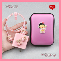 Suitable for one plus Ace2 data line protective suit OPPO find n2 Flip winding protection rope soft shell