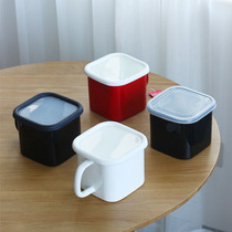 Rain florite enamel thickened curbside refreshing box Food preservation Container Refrigerator storage case Blister Cup