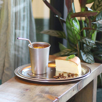 Rain Flowers Stones Grocery 304 Stainless Steel Refreshment Pan Dessert Tray Coffee Tray Beverage Tray