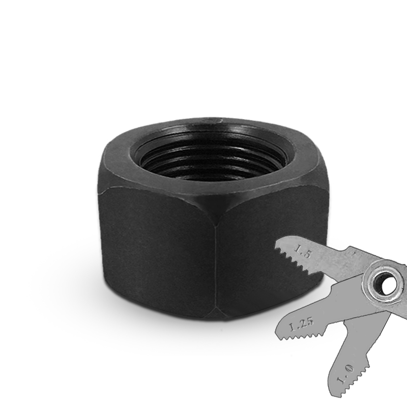GB T6171 fine tooth nut strength hexagonal thickened screw cap filament fine button M10M12M14M16M20 * 1 5