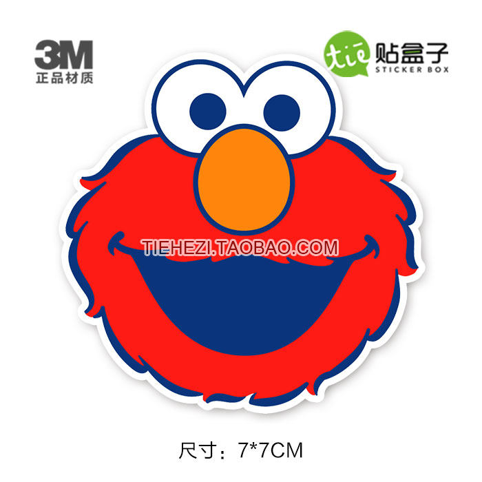 Tide Card Fashion Personality Waterproof Decorative Stickers Computer Skateboard Suitcase Stickers Red Bearded Cartoon 3M Stickers