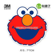 Tide Card Fashion Personality Waterproof Decorative Stickers Computer Skateboard Suitcase Stickers Red Bearded Cartoon 3M Stickers