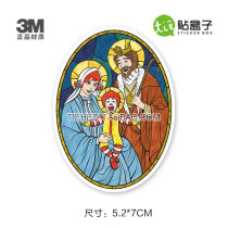 Retro illustration personality Tide brand suitcase luggage sticker trolley case guitar skateboard waterproof notebook sticker