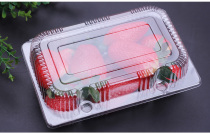 Disposable transparent blister 250g lamb black chicken roll West Point puff fruit and vegetable food cake box YHQH005