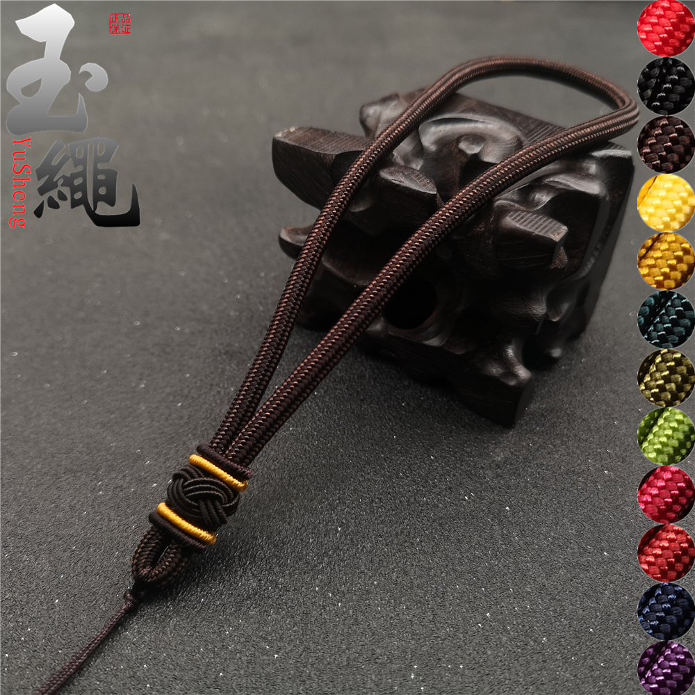 Handle Rope Simple Pineapple Buckle Fine Hand-woven Wenwan Pendant Wrist Rope Agate Jade Hand Toy Rope
