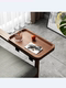 Sofa handrail tray storage board at the side of the bed put tea cup storage dormitory bedside hang table bracket walnut color