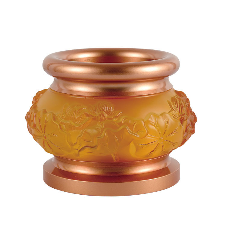Buddha's glazed lotus flower incense stove fragrant inserts for the Buddha's ring incense thread sandalwood incense burner incense stove stand incense stove Home Foware