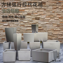 Factory square stainless steel metal flowerpot paint flowerpot combination flower box balcony vegetable planting slot