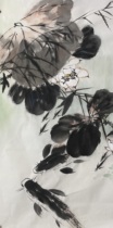 Special Price Pure Hand Painted Three Feet Water Ink Country Painting Lotus Flower Mandarin Flowers Bird Painting Xuanguan Decorative Character Painting Feng Shui Painting Manuscript 17