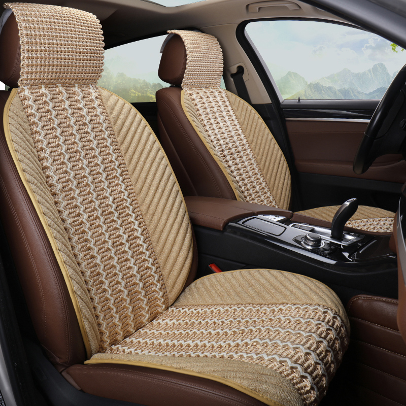 Car Mat Car Mat Cool Cushion Small Brute Waist Seat Cushion Linen Wellness Buckwheat Hull Car Cushion Foconbolliton