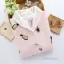Áo ngủ cotton nữ dài tay có lớp lông không khí dày