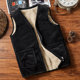Vest men's winter middle-aged and elderly silver fox velvet plus velvet thickened vest dad men's warm vest grandpa coat