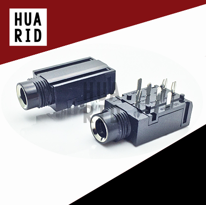 6 5MM stereo socket 6 35mm in-line two-channel microphone socket Headphone socket