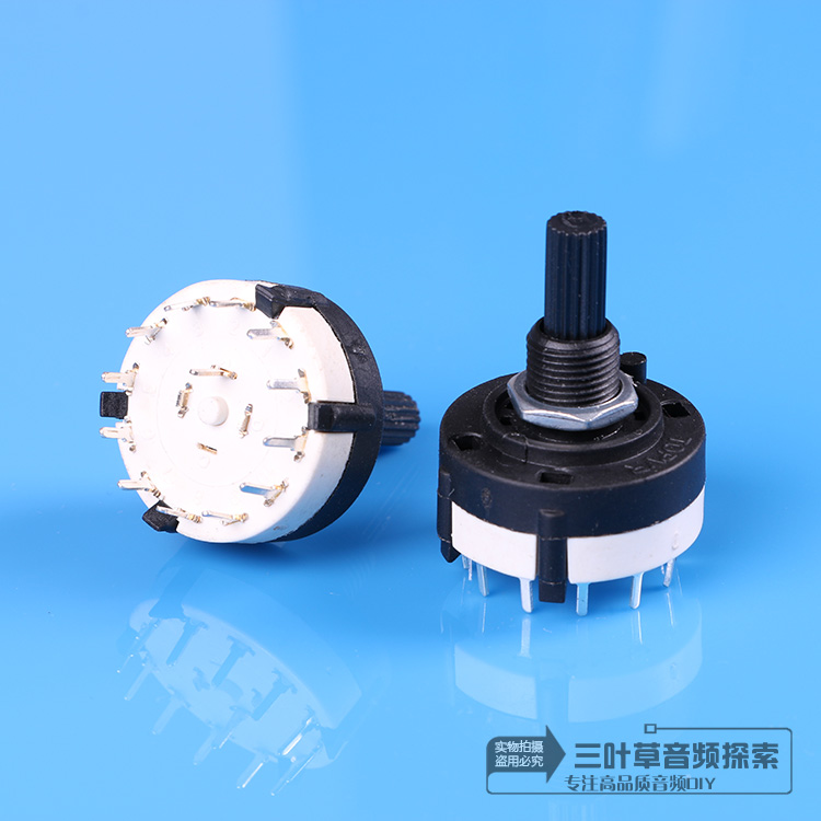 Taiwan ALPHA cholerator rotary switch select gear switch 1 knife 12 gear 2 knives 6 gear band switch-Taobao