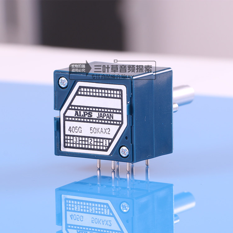 Japanese original ALPS 27 big blue shell double volume potentiometer has 10k 20K 50K 100K 250k
