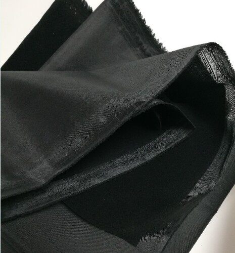 Black suction light cloth background fabric flannel with glossy surface side suede flocking cloth light blocking cloth