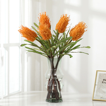 Pagoda Flower Ban Kemu Simulation Flower Emperor Flower Plastic Fake European High-end Dining Table Coffee Table Decoration Ornaments