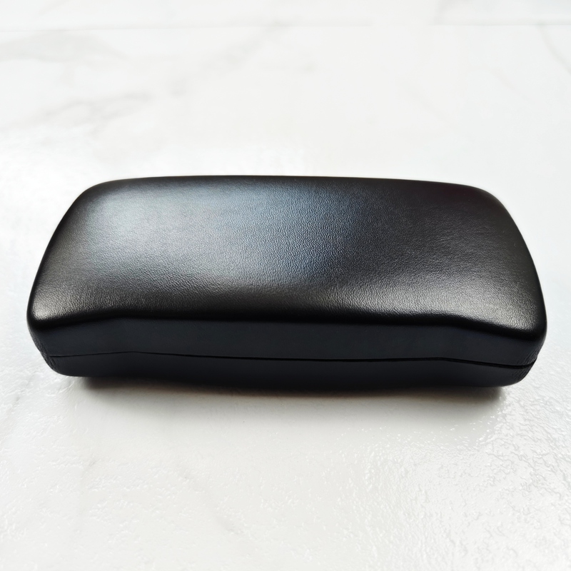 Leather Metal Glasses Case, Pressure-Resistant Flip-Top Imitation Cowhide Glasses Case, Myopia Glasses Case, Sunglasses Case, Extra Large Size