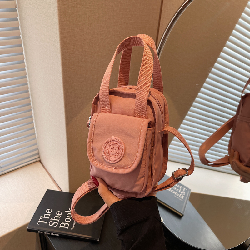 Mobile Phone Bag for Women 2025 New Mini Hand-Held Crossbody Bag Waterproof Nylon Cloth Bag Document Bag Portable Small Bag